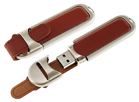 Pendrive 4GB de Metal y Cuero